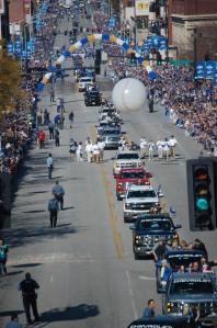 The parade through downtown Kansas City of the World Series champion Kansas City Royals. 